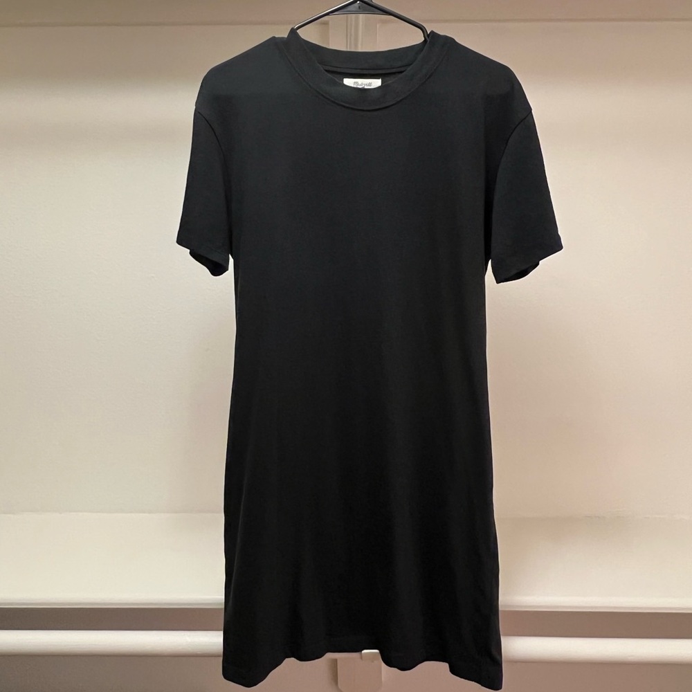 Madewell Size M Black T-Shirt Dress